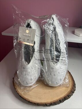 Apana White Slip-On Athletic Sneakers